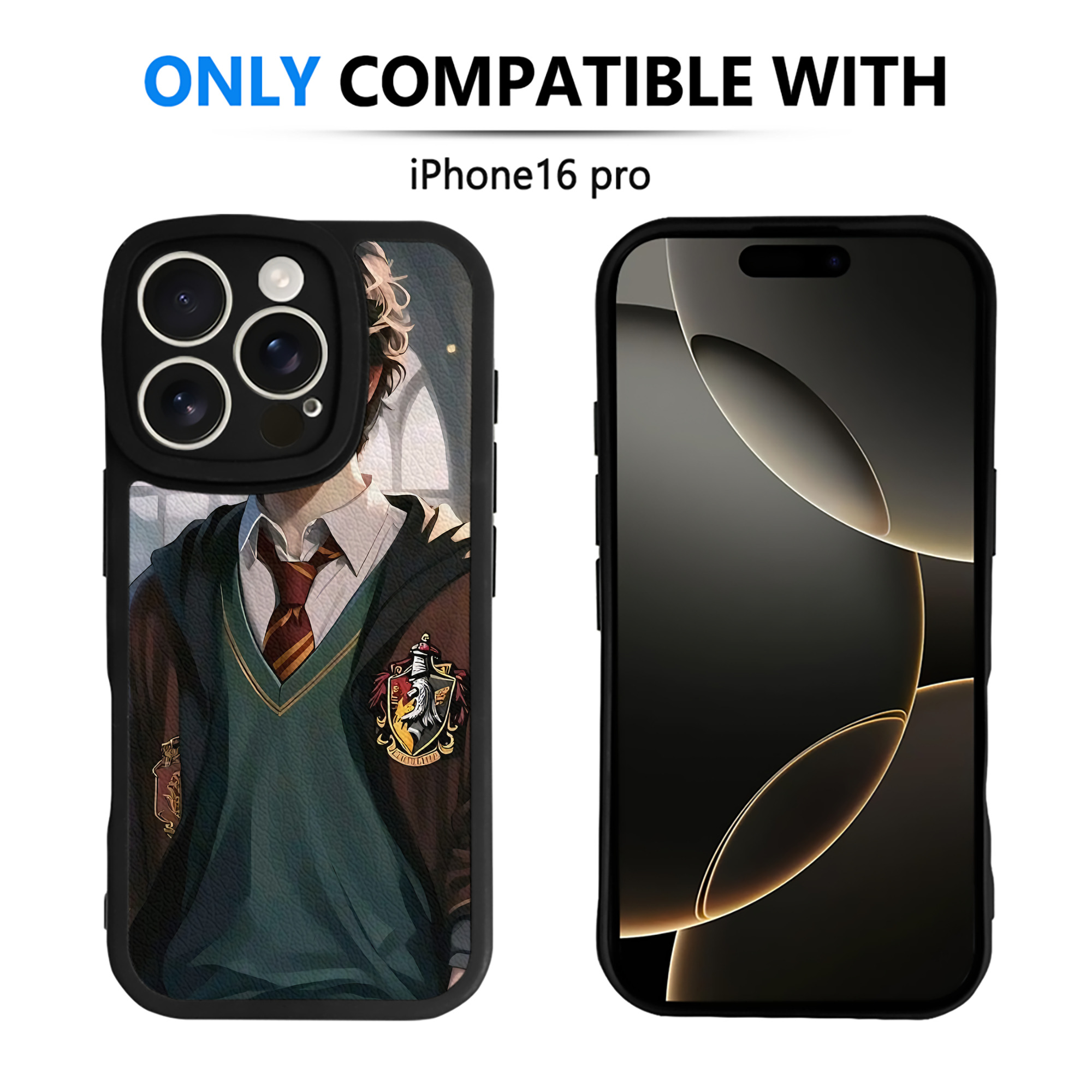 （画像用） Harry Potter ハリー・ポッターシリーズ 【iPhone 16シリーズ対応】シリコンスマホケース（レザー調） 材質：シリコン